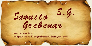 Samuilo Grebenar vizit kartica